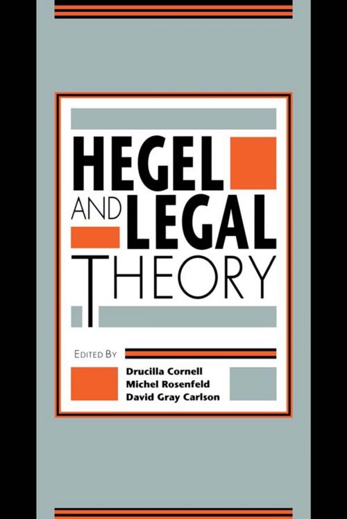 Cover of the book Hegel and Legal Theory by , Taylor and Francis