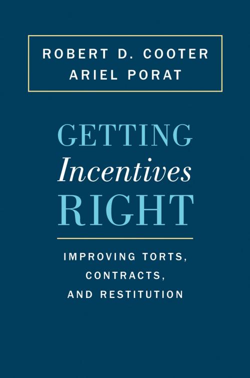 Cover of the book Getting Incentives Right by Ariel Porat, Robert D. Cooter, Princeton University Press