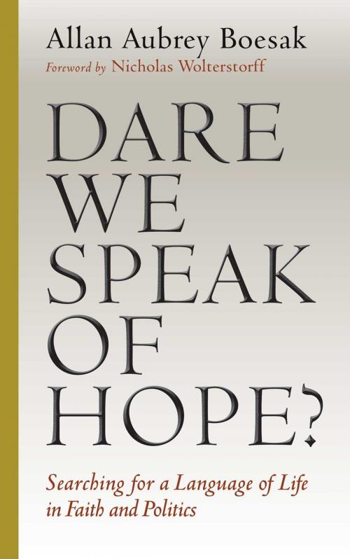 Cover of the book Dare We Speak of Hope? by Allan Aubrey Boesak, Wm. B. Eerdmans Publishing Co.
