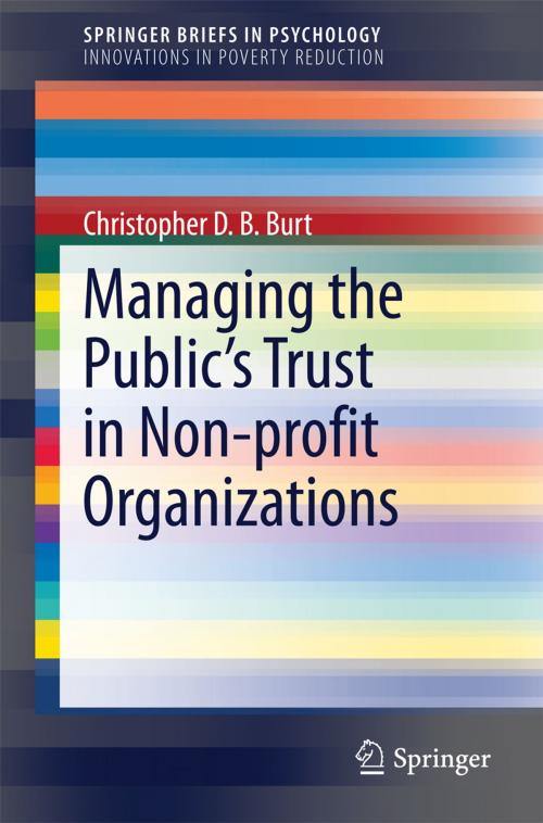 Cover of the book Managing the Public's Trust in Non-profit Organizations by Christopher D.B. Burt, Springer New York