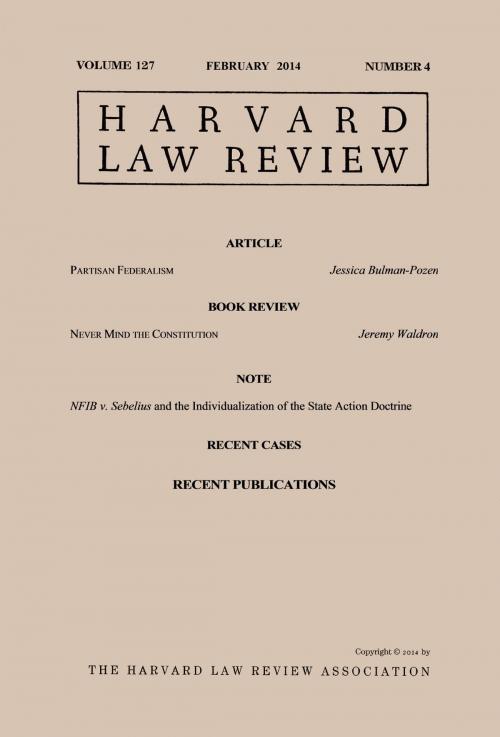 Cover of the book Harvard Law Review: Volume 127, Number 4 - February 2014 by Harvard Law Review, Quid Pro, LLC