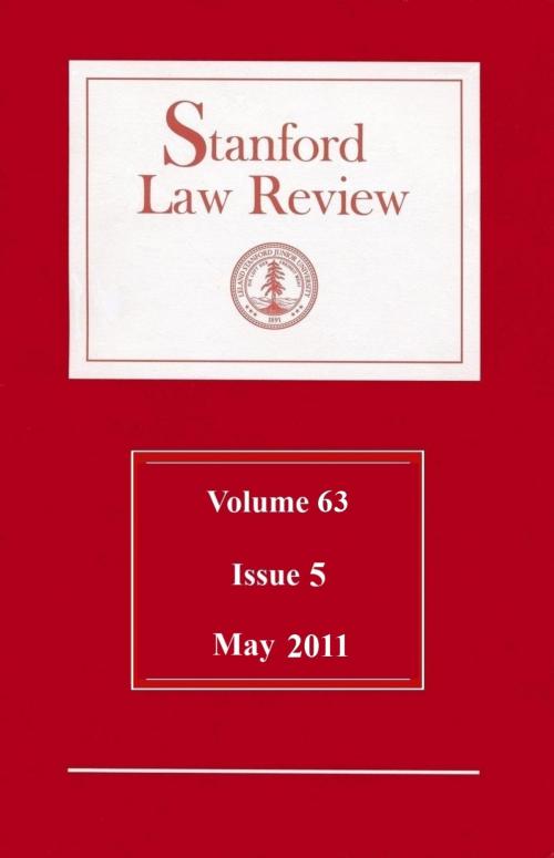 Cover of the book Stanford Law Review: Volume 63, Issue 5 - May 2011 by Stanford Law Review, Quid Pro, LLC