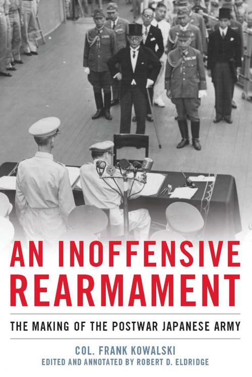 Cover of the book An Inoffensive Rearmament by Frank Kowalski, Naval Institute Press