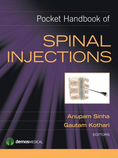 Cover of the book Pocket Handbook of Spinal Injections by Anupam Sinha, DO, Gautam Kothari, DO, Springer Publishing Company