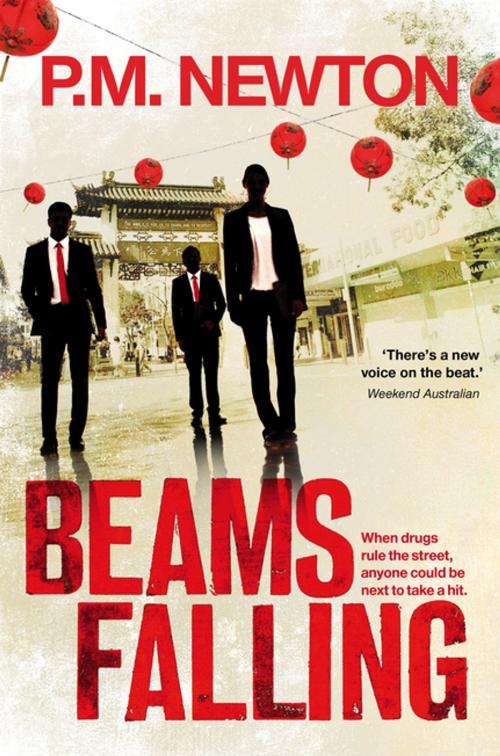 Cover of the book Beams Falling by P.M. Newton, Penguin Random House Australia