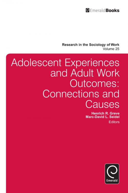 Cover of the book Adolescent Experiences and Adult Work Outcomes by Lisa A. Keister, Emerald Group Publishing Limited