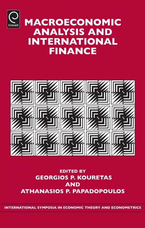 Cover of the book Macroeconomic Analysis and International Finance by , Emerald Group Publishing Limited