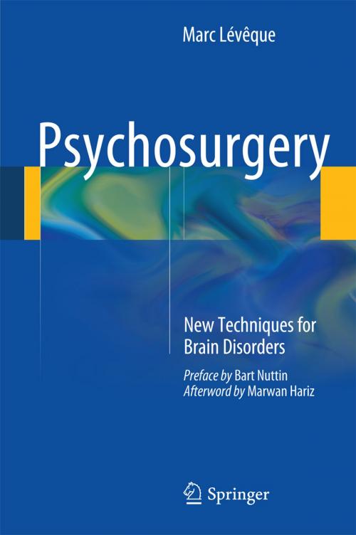 Cover of the book Psychosurgery by Marc Lévêque, Springer International Publishing