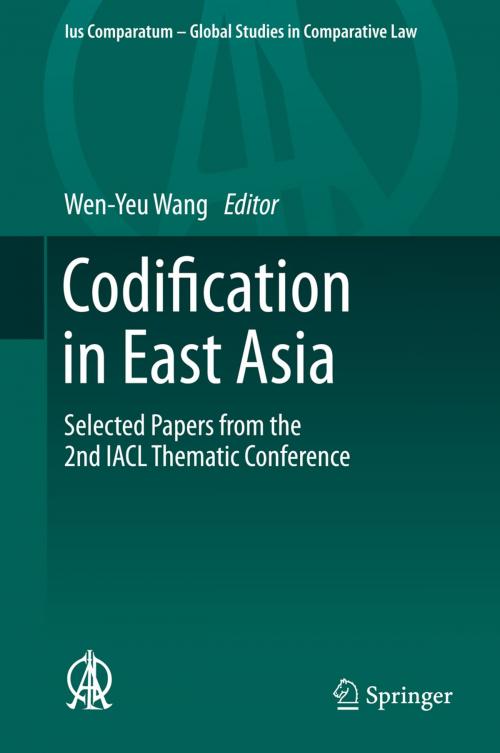 Cover of the book Codification in East Asia by , Springer International Publishing