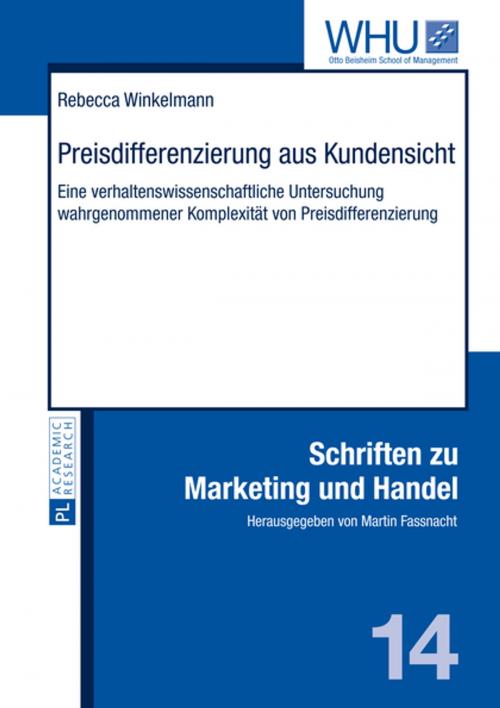 Cover of the book Preisdifferenzierung aus Kundensicht by Rebecca Winkelmann, Peter Lang