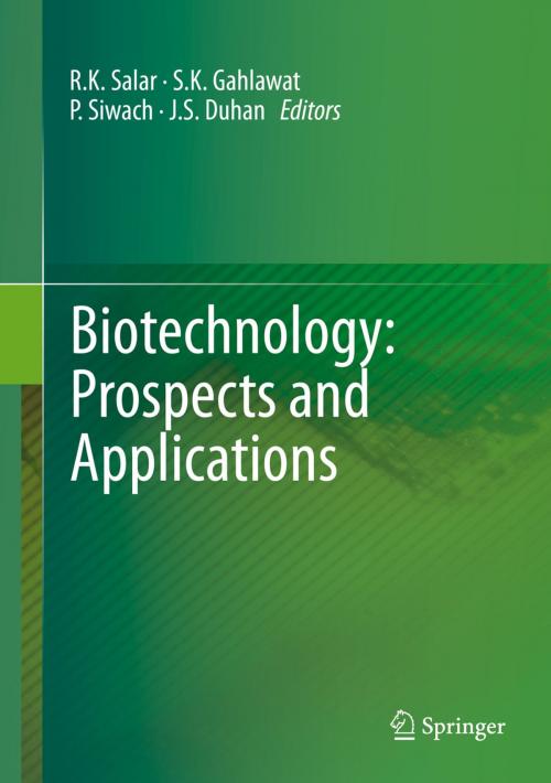 Cover of the book Biotechnology: Prospects and Applications by , Springer India
