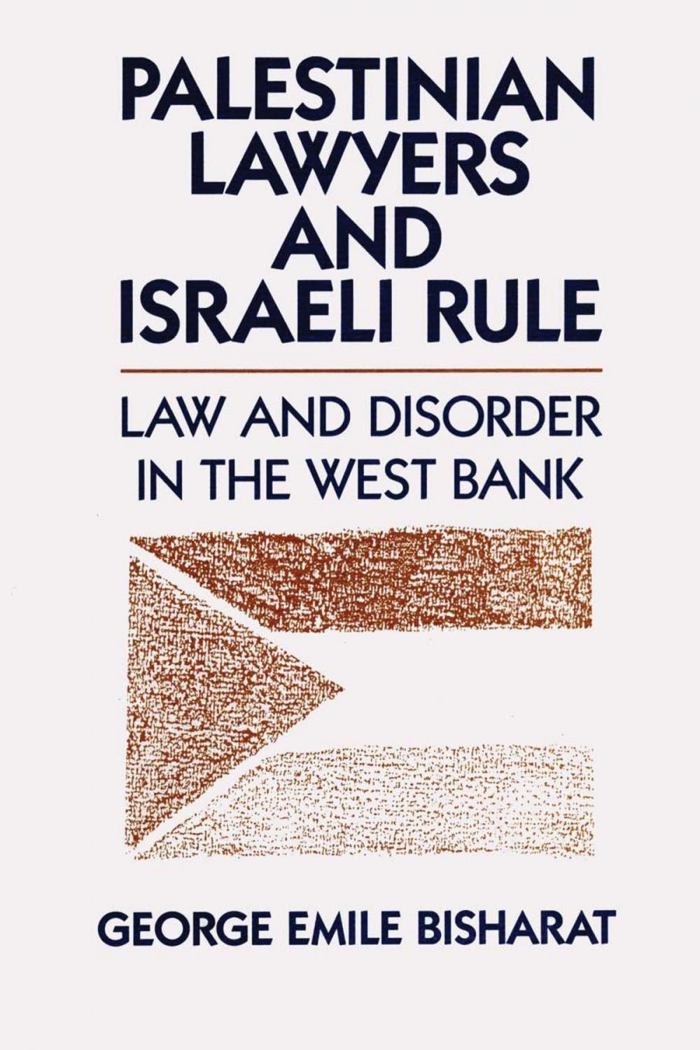 Big bigCover of Palestinian Lawyers and Israeli Rule