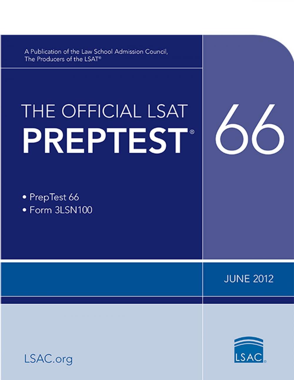 Big bigCover of The Official LSAT PrepTest 66
