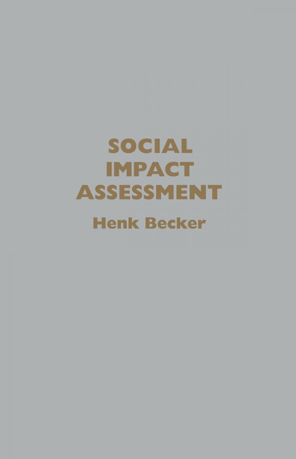 Big bigCover of Social Impact Assessment