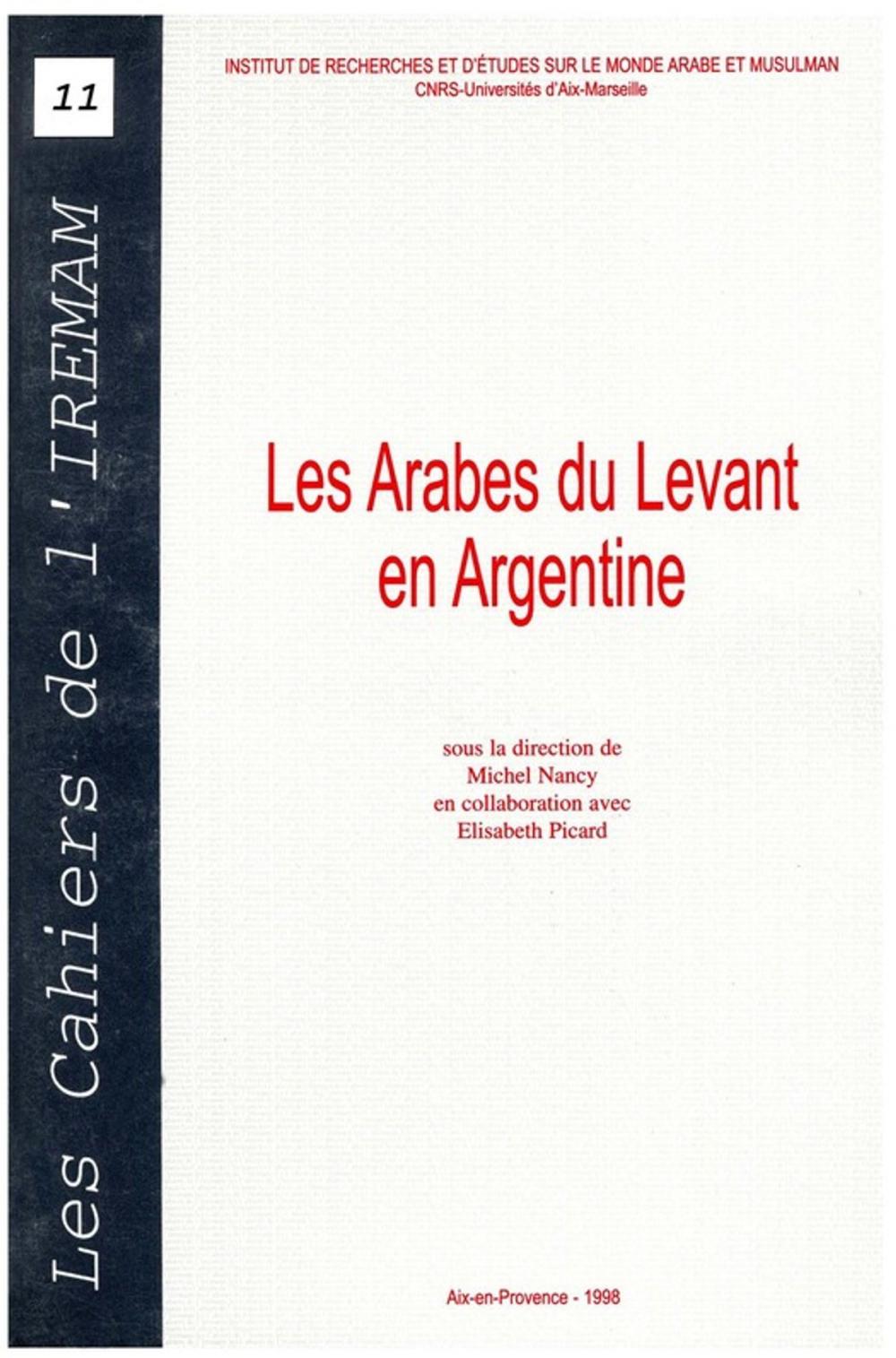 Big bigCover of Les Arabes du Levant en Argentine