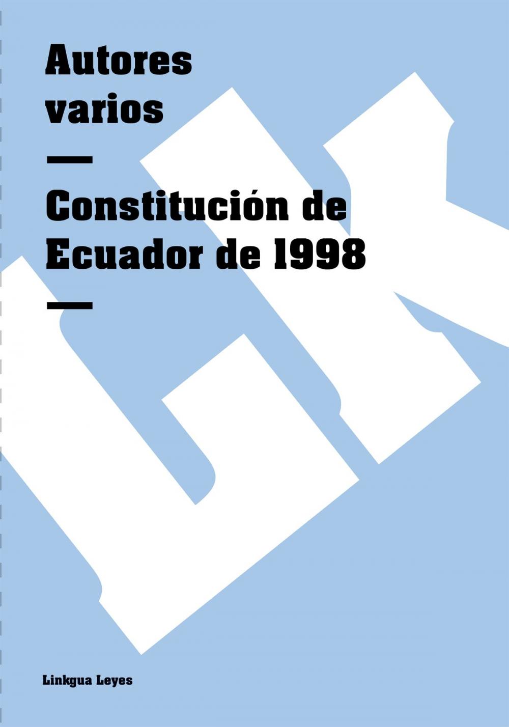Big bigCover of Constitución de Ecuador de 1998
