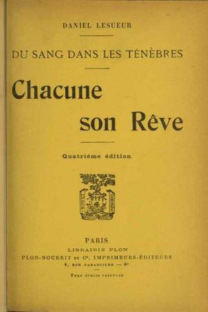 Cover of the book Chacune son Rêve by Benito Perez Galdos