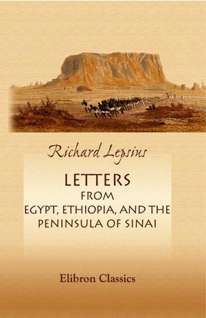 Book cover of Letters from Egypt, Ethiopia, and the Peninsula of Sinai.