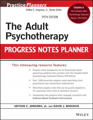 Cover of the book The Adult Psychotherapy Progress Notes Planner by Horst Surburg, Johannes Panten