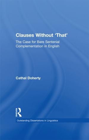 Cover of the book Clauses Without 'That' by David Evans