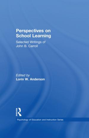 Cover of the book Perspectives on School Learning by Steven M. Emmanuel, William McDonald
