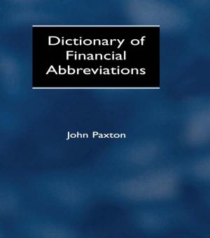Cover of the book Dictionary of Financial Abbreviations by Carolina Vendil Pallin