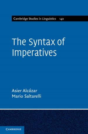Cover of the book The Syntax of Imperatives by Ed Carson, Lorraine Kerr