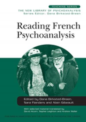 Cover of the book Reading French Psychoanalysis by Mansoor Niaz