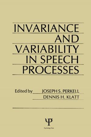 Cover of invariance and Variability in Speech Processes