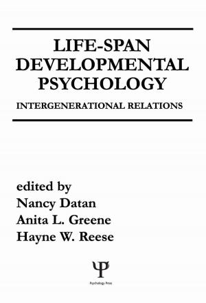 Cover of the book Life-span Developmental Psychology by Joseph F Donnermeyer, Walter DeKeseredy