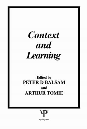 Cover of the book Context and Learning by Anastasia Wendlinder