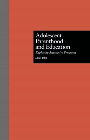 Cover of the book Adolescent Parenthood and Education by Massimo De Carolis