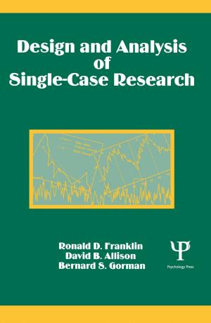 Cover of the book Design and Analysis of Single-Case Research by Ilan Alon, Eugene Jaffe, Christiane Prange, Donata Vianelli