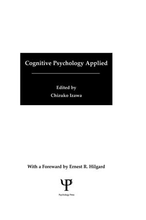 Cover of the book Cognitive Psychology Applied by Javier Villalba-Diez, PhD