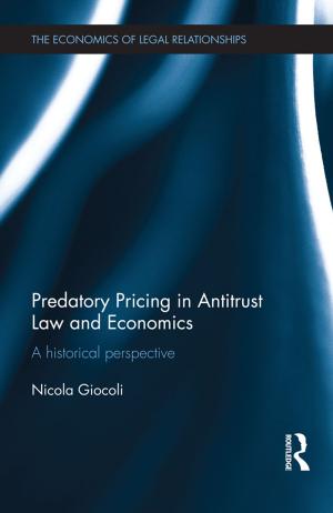Cover of the book Predatory Pricing in Antitrust Law and Economics by Bird