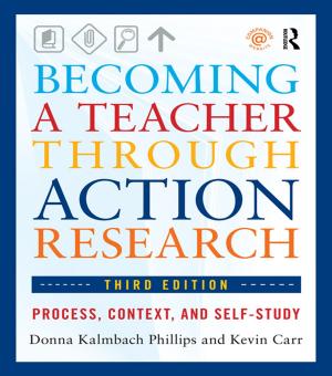Book cover of Becoming a Teacher through Action Research