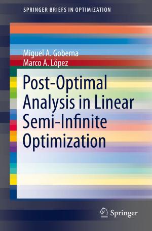 Cover of the book Post-Optimal Analysis in Linear Semi-Infinite Optimization by Johan Liu, Olli Salmela, Jussi Sarkka, James E. Morris, Per-Erik Tegehall, Cristina Andersson