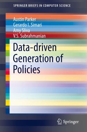 Book cover of Data-driven Generation of Policies