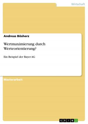 Cover of the book Wertmaximierung durch Werteorientierung? by Jennifer Knuth