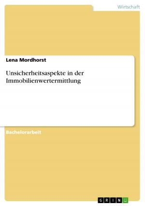 Cover of the book Unsicherheitsaspekte in der Immobilienwertermittlung by Norbert Groddeck