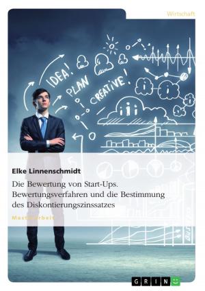 Cover of the book Die Bewertung von Start-Ups. Bewertungsverfahren und die Bestimmung des Diskontierungszinssatzes by Matthias Strohauer