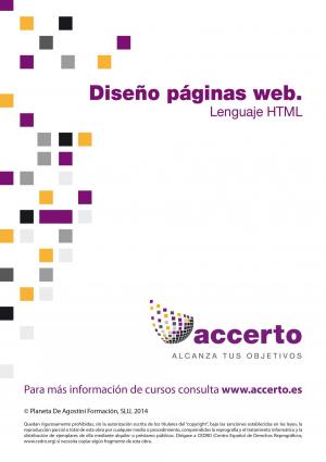 Book cover of Diseño páginas web. El lenguaje HTML