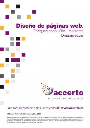 Book cover of Diseño páginas web. Enriqueciendo HTML mediante Dreamweaver