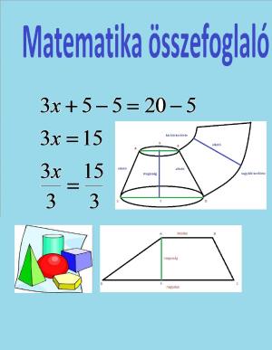 Cover of the book Matematika összefoglaló by Brátán Erzsébet