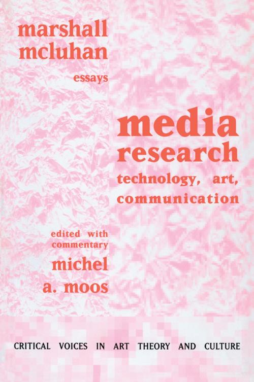 Cover of the book Media Research by Marshall McLuhan, Taylor and Francis