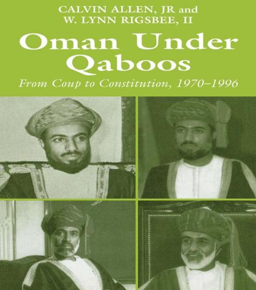 Cover of the book Oman Under Qaboos by Calvin H. Allen, W. Lynn Rigsbee II, Taylor and Francis