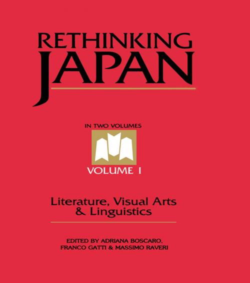 Cover of the book Rethinking Japan Vol 1. by Adriana Boscaro, Franco Gatti, Massimo Raveri, Taylor and Francis