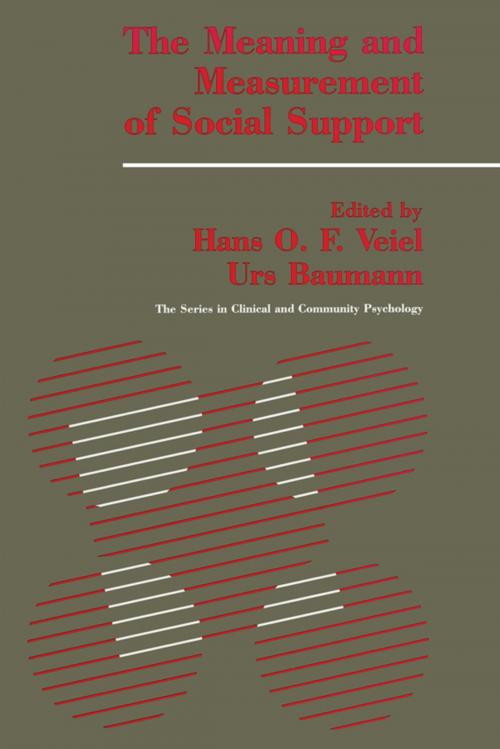 Cover of the book The Meaning And Measurement Of Support by , Taylor and Francis