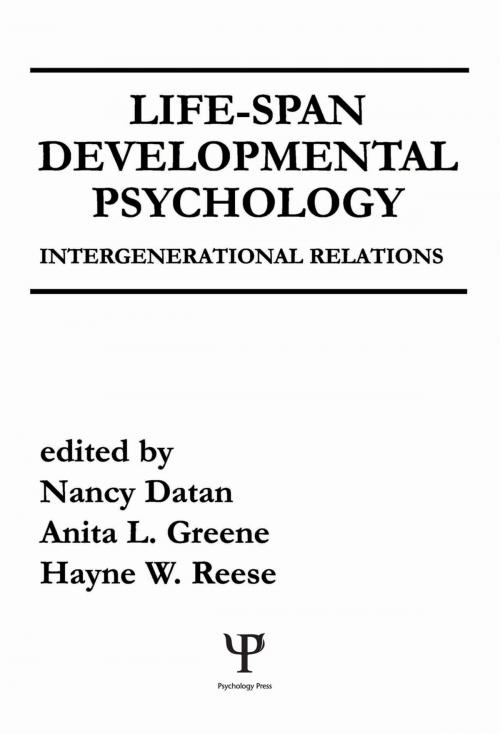 Cover of the book Life-span Developmental Psychology by , Taylor and Francis