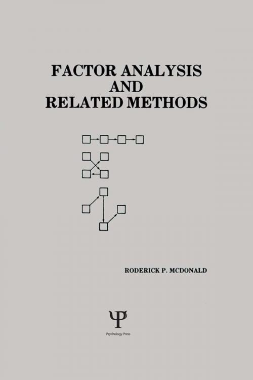 Cover of the book Factor Analysis and Related Methods by Roderick P. McDonald, Taylor and Francis